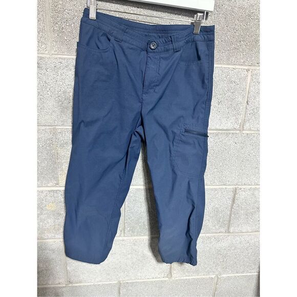 Eddie Bauer Cropped Hiking Outdoor Pants Women's 6 Blue - Picture 1 of 8